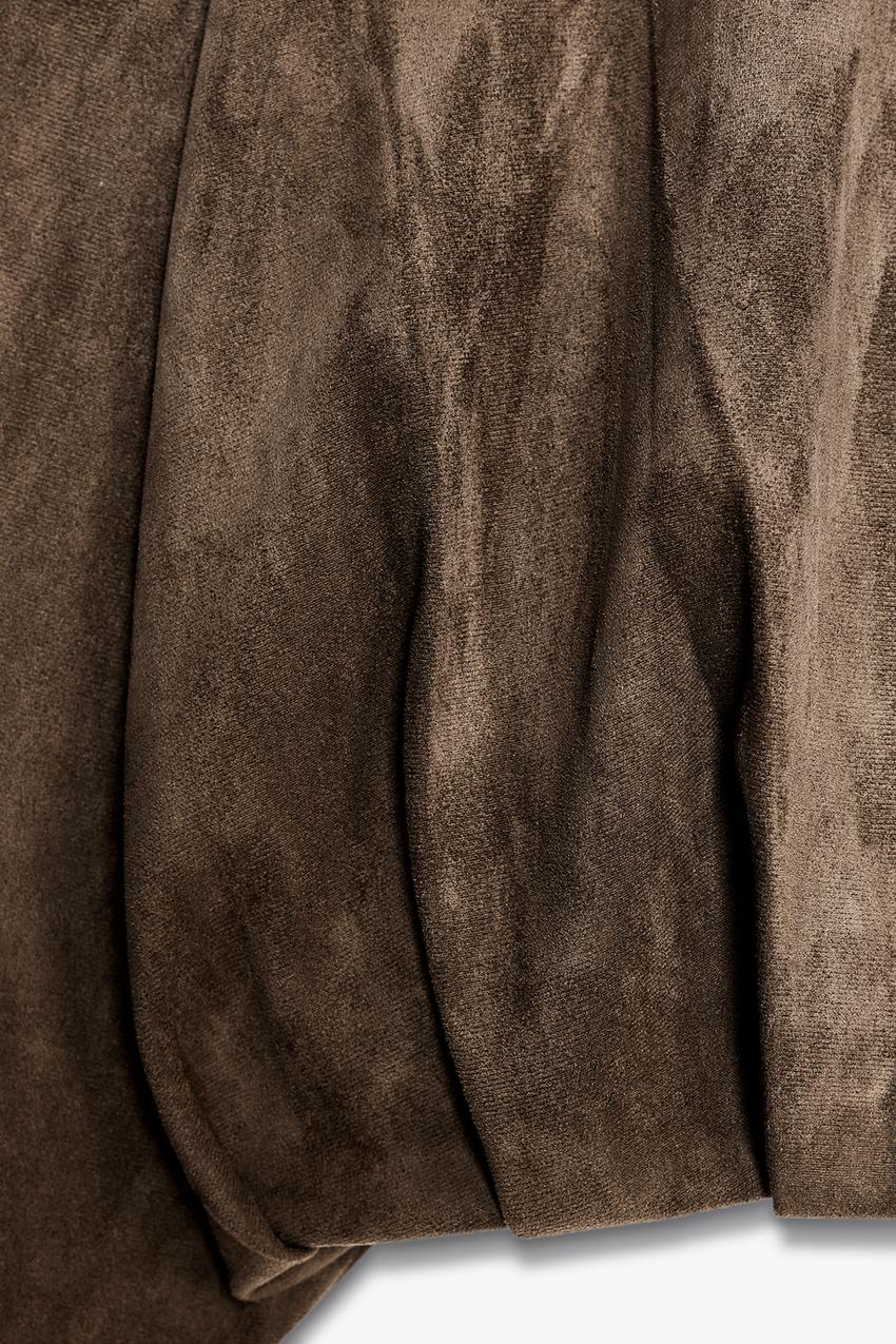 SUEDE EFFECT BOMBER JACKET