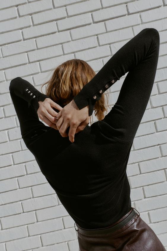 BASIC PLAIN KNIT SWEATER